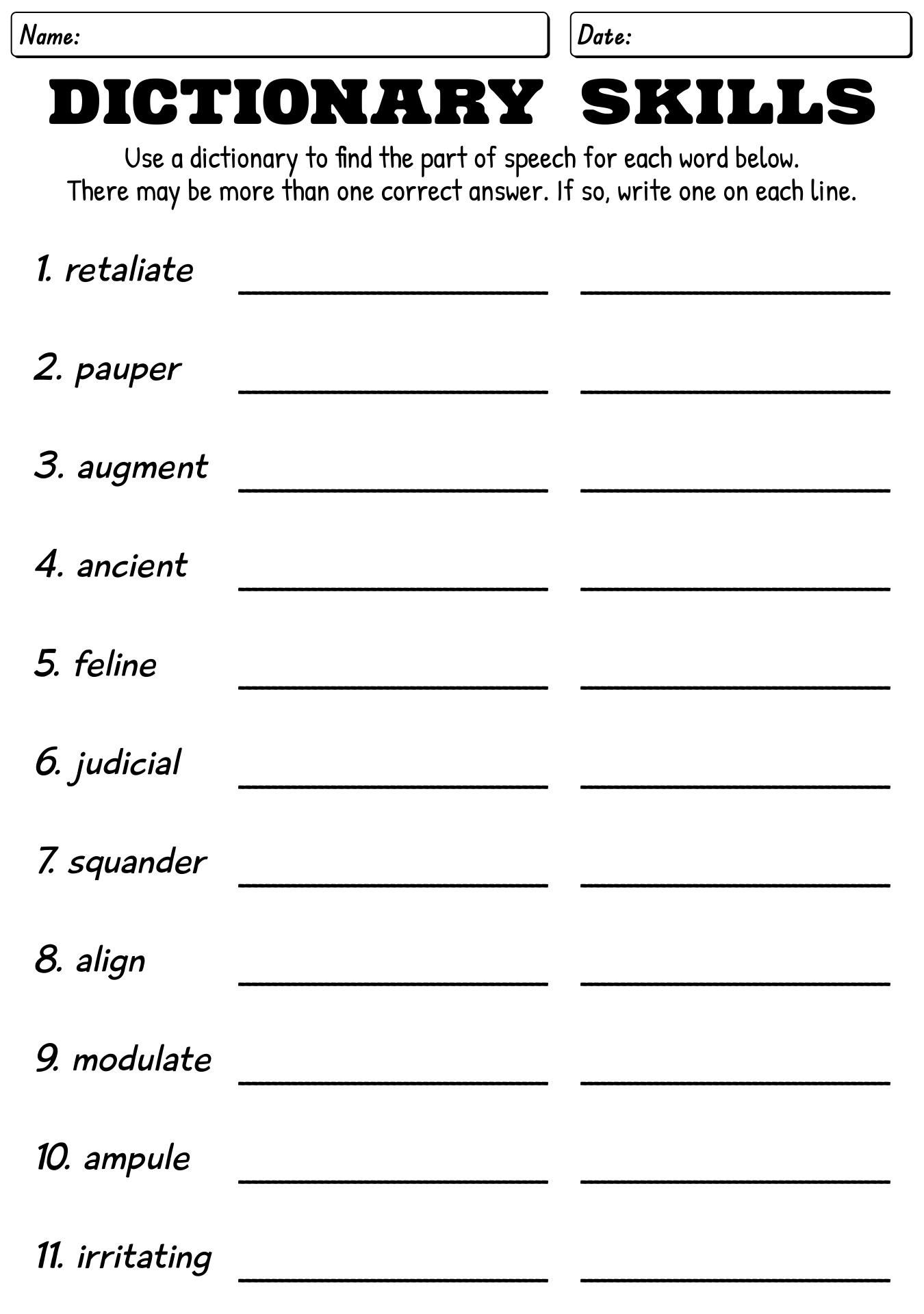 11 Dictionary Worksheets For Grade 3 Free PDF At Worksheeto Dictionary Skills Worksheets Guide Words Made By Teachers