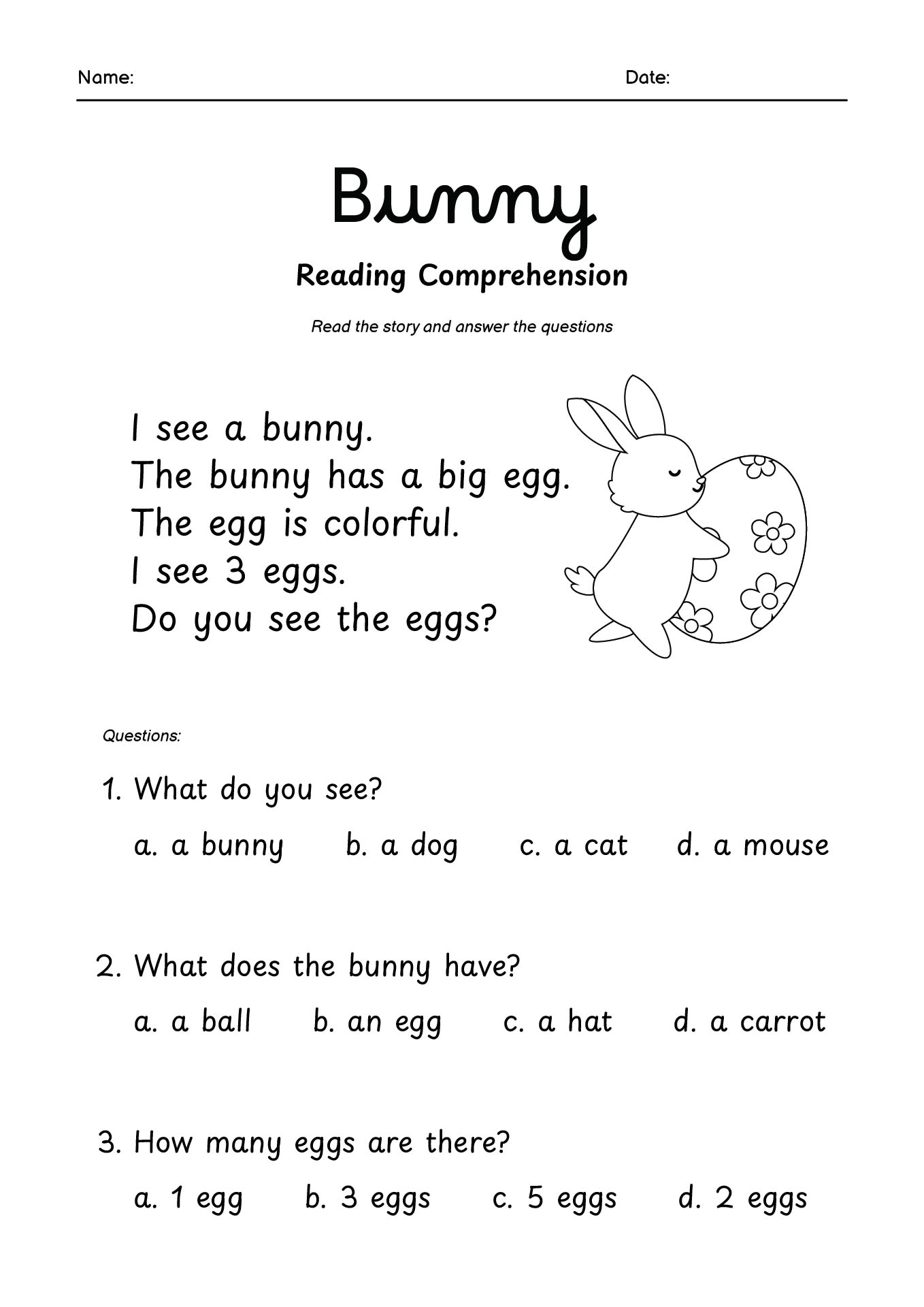11 Easter Reading Worksheets Free PDF At Worksheeto 11 Easter Reading Worksheets Free PDF At Worksheeto