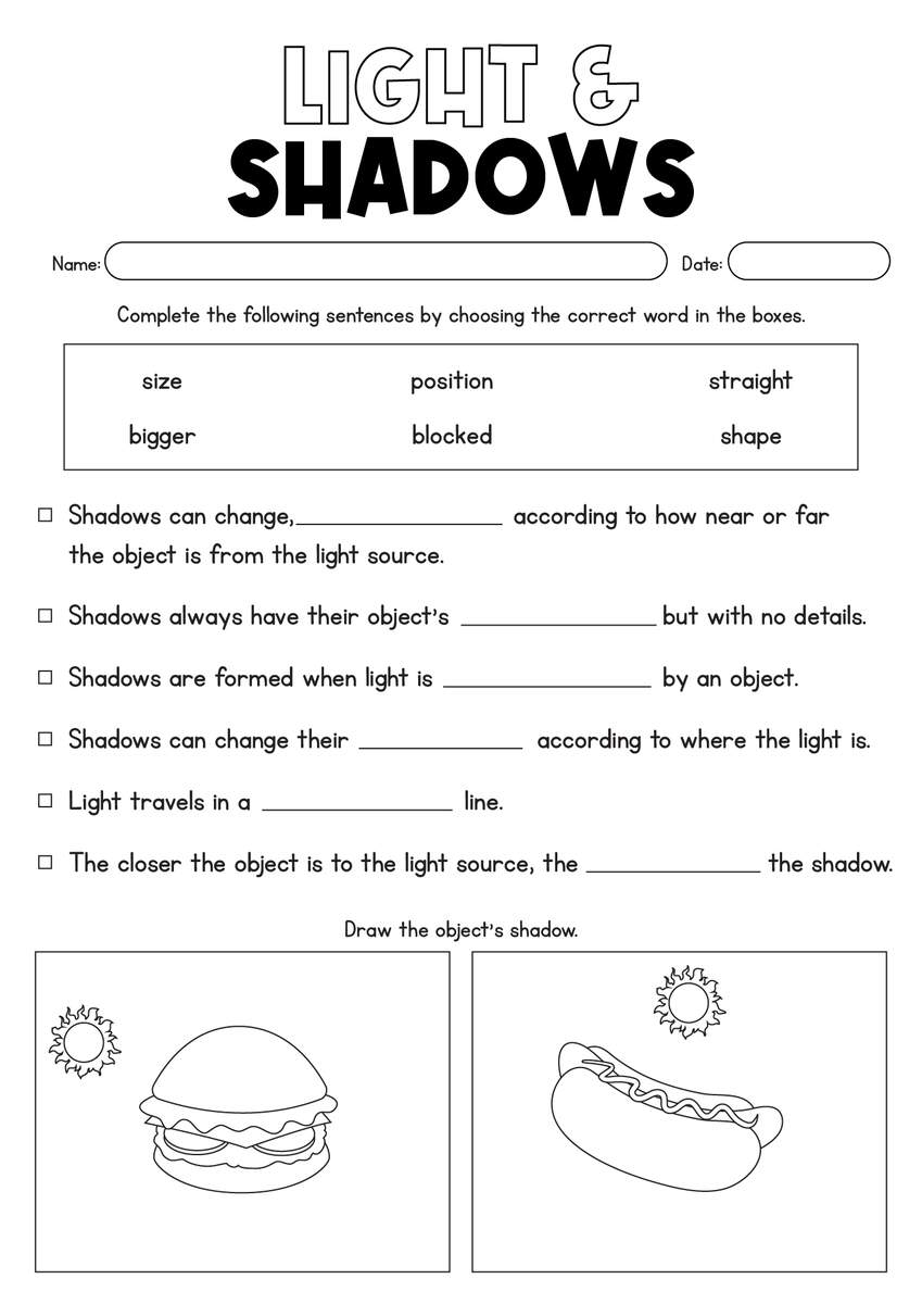 11 My Shadow Worksheet Free PDF At Worksheeto 11 My Shadow Worksheet Free PDF At Worksheeto