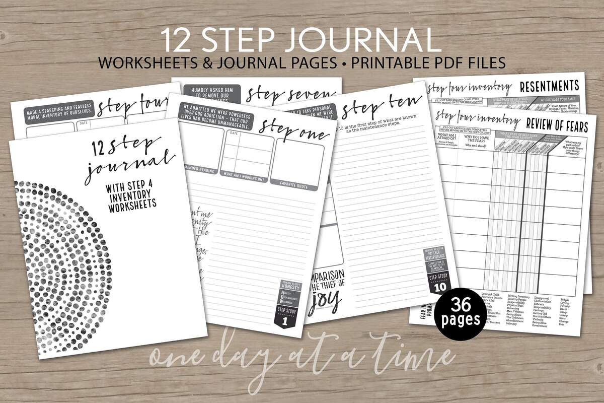 12 Step Journal Plus Step 4 Worksheets Step 10 Inventory AA NA Al Anon Addiction Sobriety Recovery Instant Download 8 5x11 Printable PDF Etsy Finland 12 Step Journal Plus Step 4 Worksheets Step 10 Inventory AA NA Al Anon Addiction Sobriety Recovery Instant Download 8 5x11 Printable PDF Etsy Finland