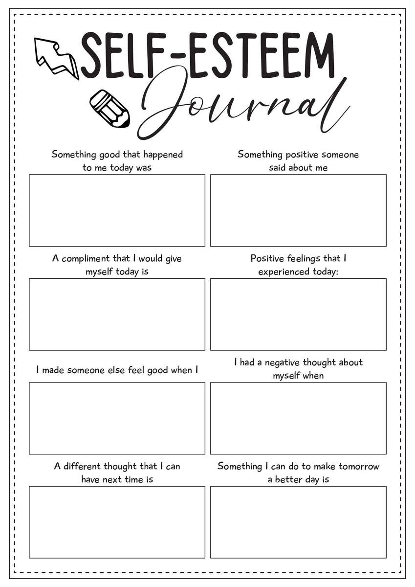 13 Self Esteem Worksheets For Students 13 Self Esteem Worksheets For Students