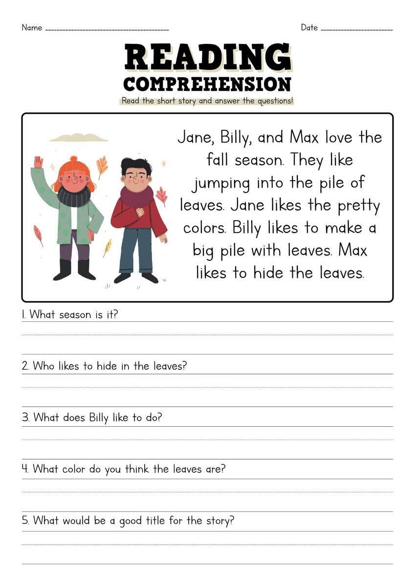 13 Short Story Reading Comprehension Worksheets Free PDF At Worksheeto