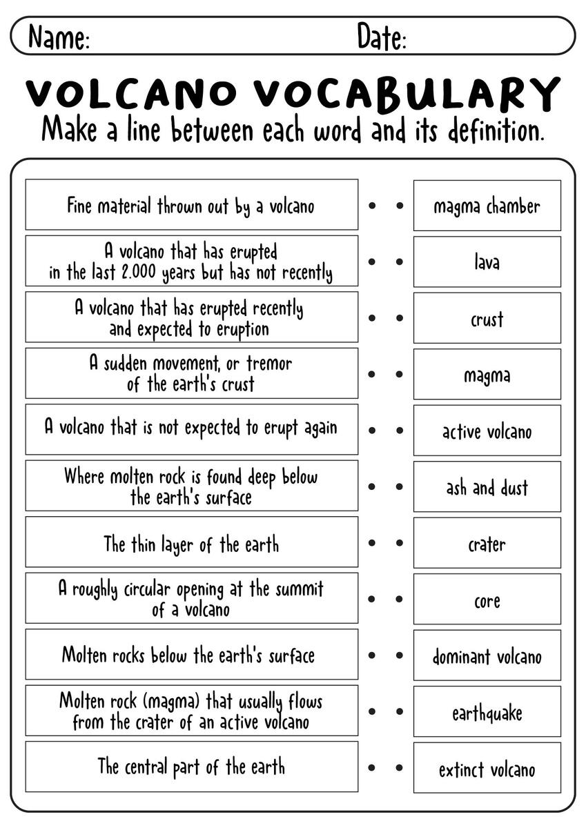 13 Volcano Worksheets 2nd Grade Free PDF At Worksheeto