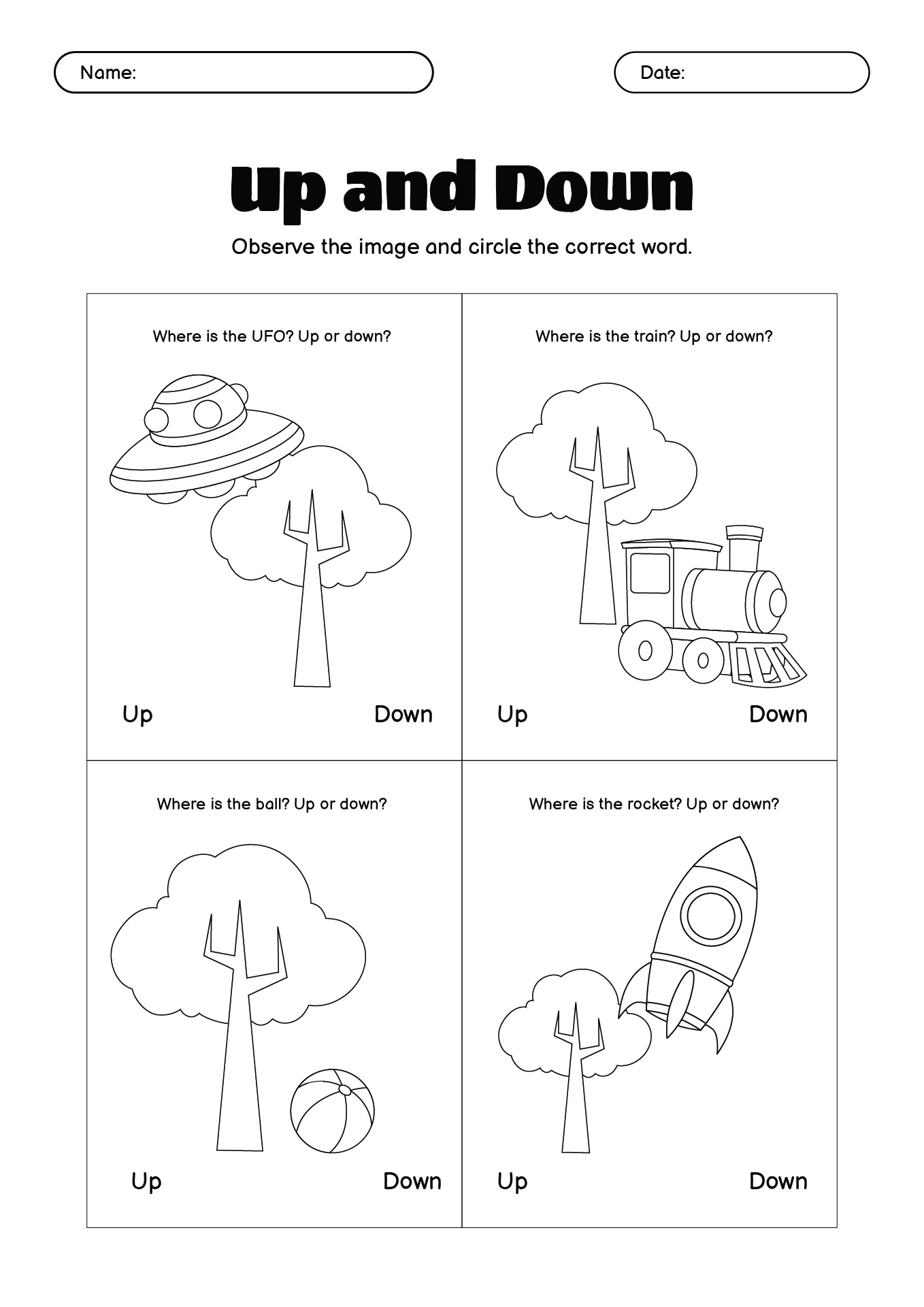 14 Up And Down Worksheets Free PDF At Worksheeto