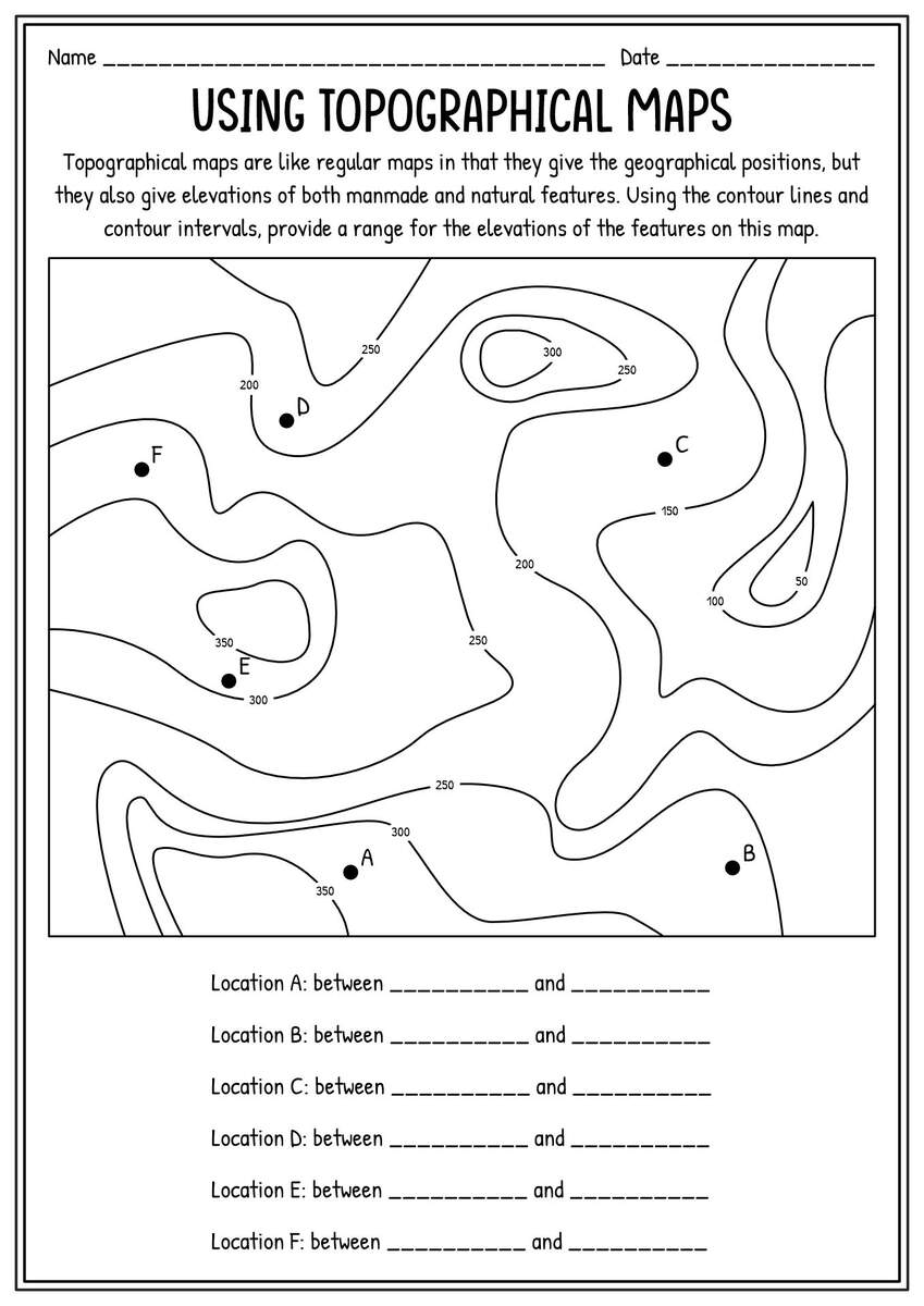 15 Drawing Contour Lines Worksheet Free PDF At Worksheeto 15 Drawing Contour Lines Worksheet Free PDF At Worksheeto