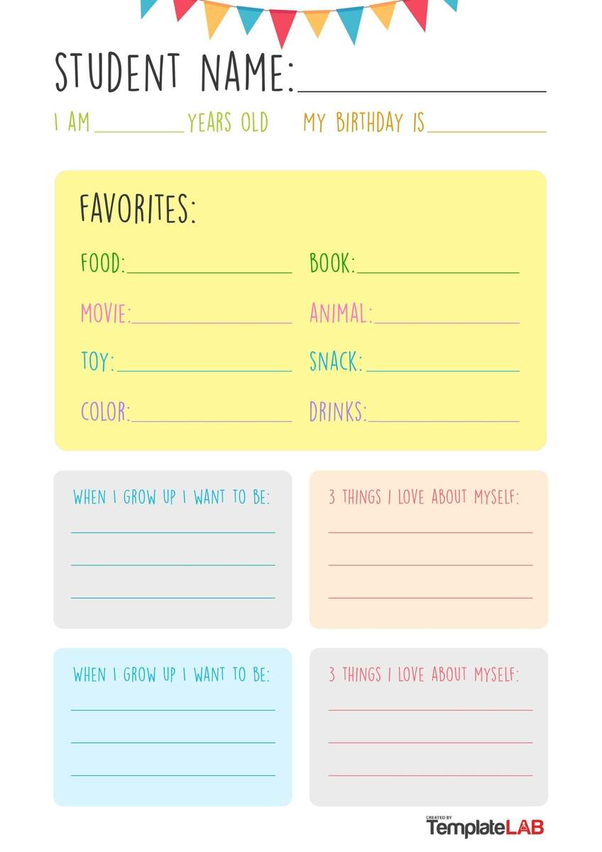 19 Printable All About Me Templates FREE TemplateLab