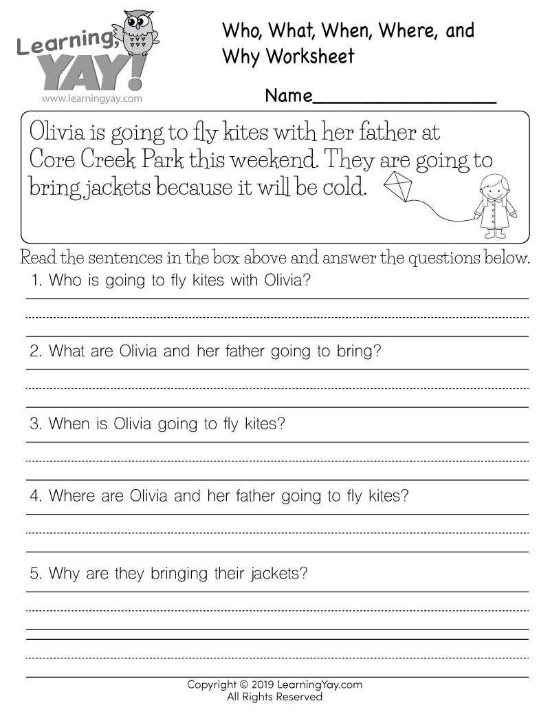 Wh Questions Worksheet Worksheets Library