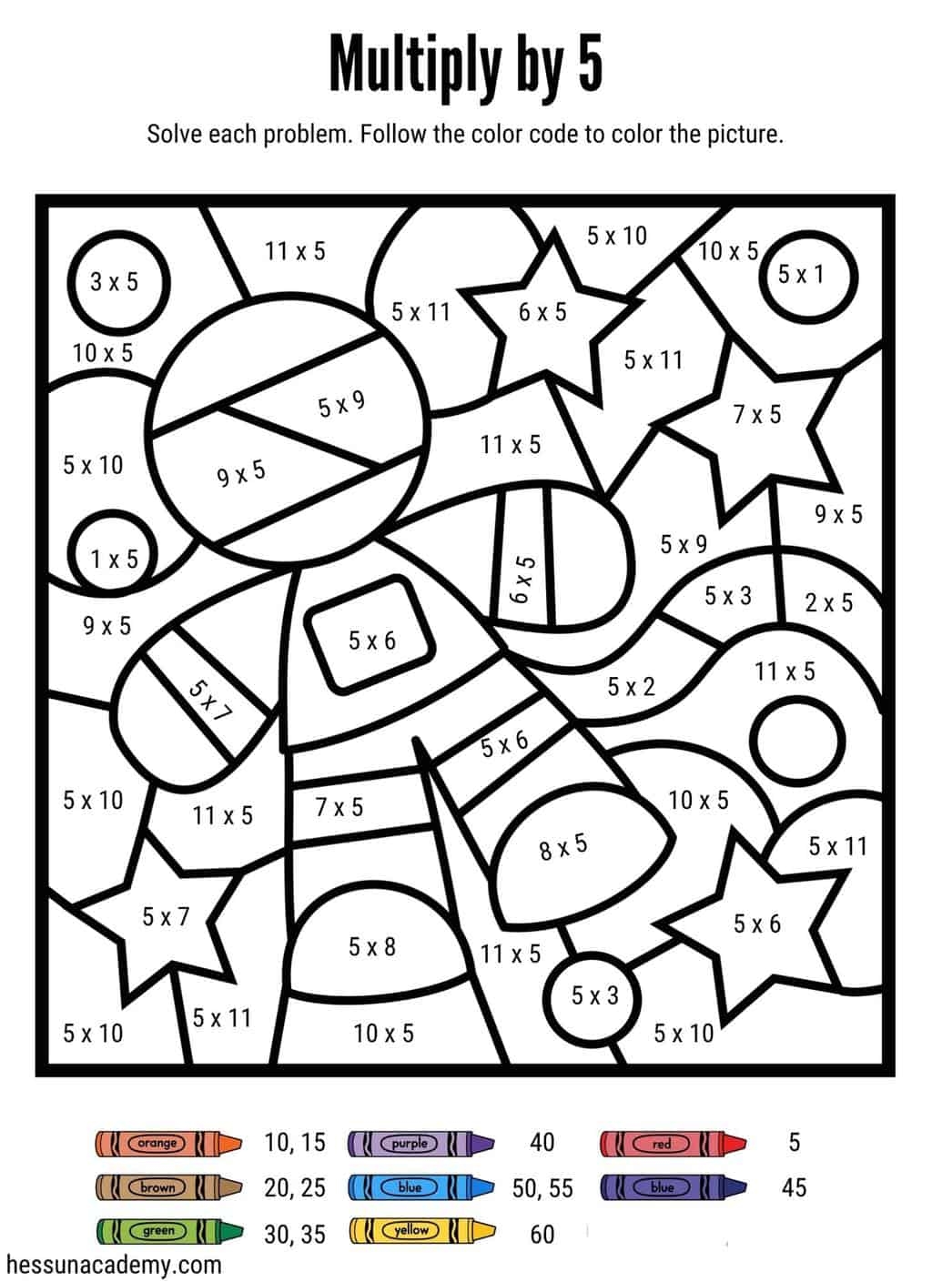 21 Free Multiplication Color By Number Worksheets Story Hess UnAcademy