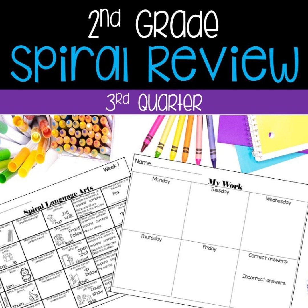 2nd Grade ELA Worksheets Spiral Review Grammar Phonics PDF Etsy 2nd Grade ELA Worksheets Spiral Review Grammar Phonics PDF Etsy