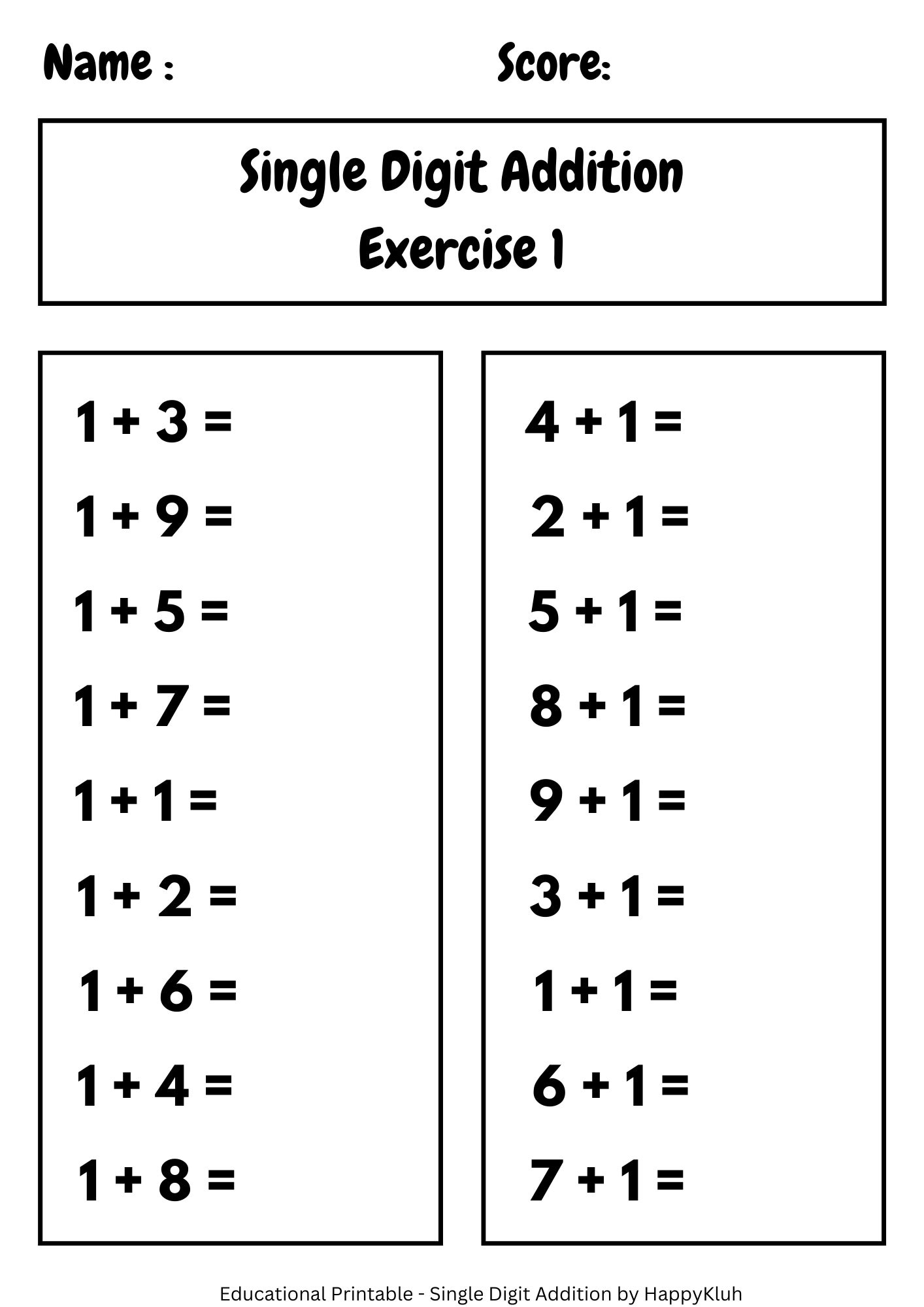 30 Printable Single Digit Addition Worksheets Preschool 2nd Grade Math Etsy Israel 30 Printable Single Digit Addition Worksheets Preschool 2nd Grade Math Etsy Israel