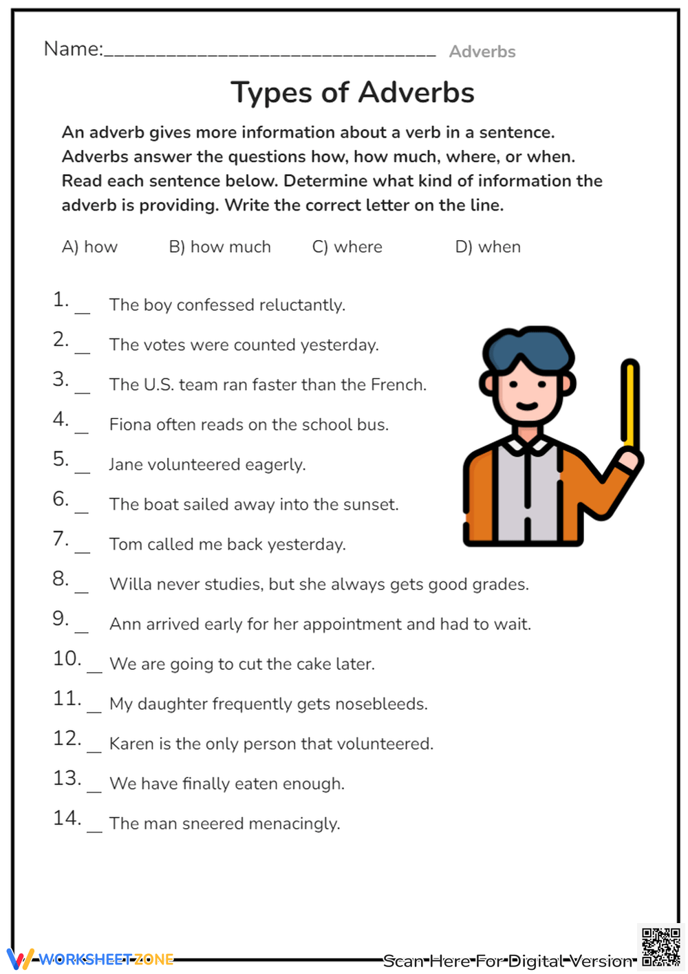 4th Grade Easter Adverbs Worksheets Printable Grammar Fourth Grade Activities Relative Adverbs Not So Wimpy Teacher