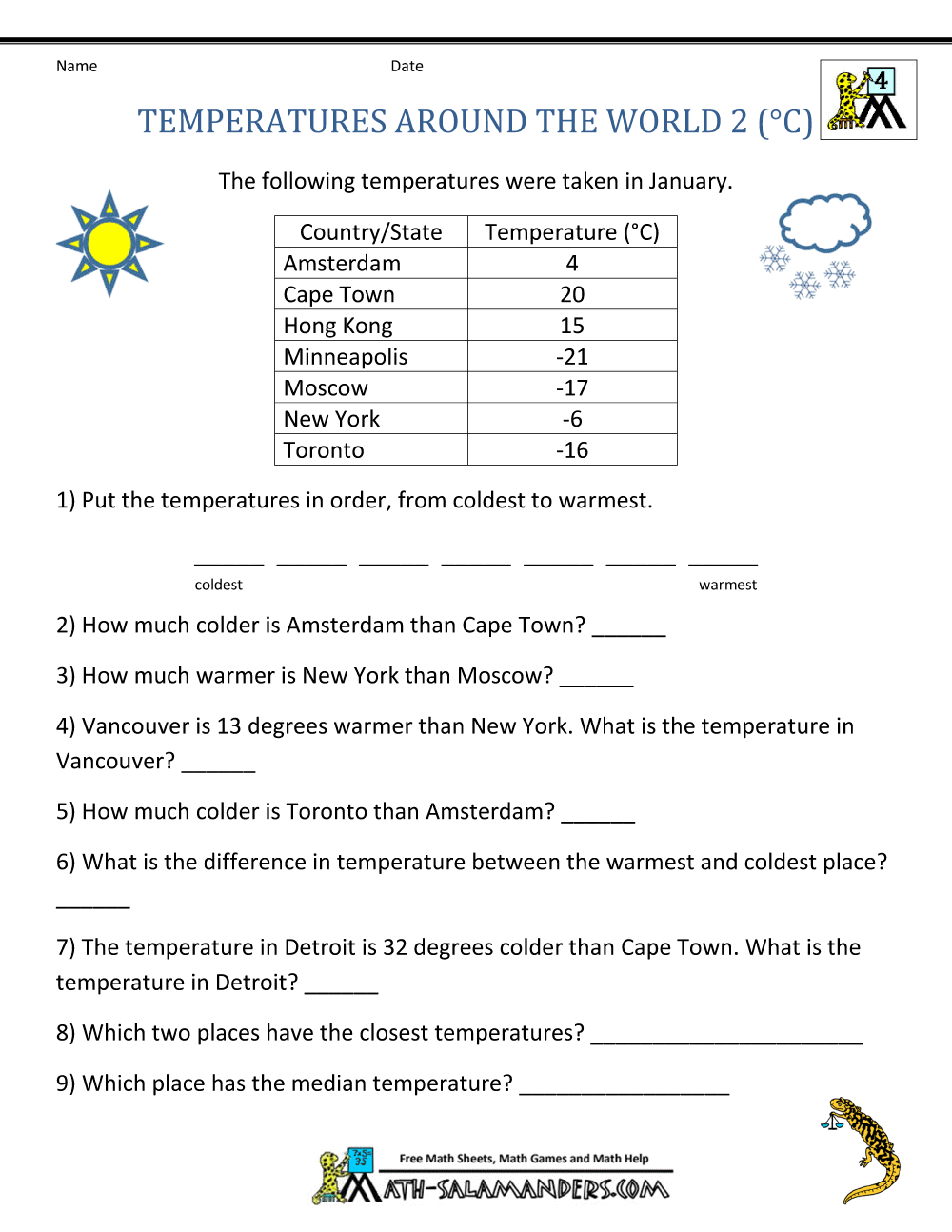 4th Grade Math Word Problems