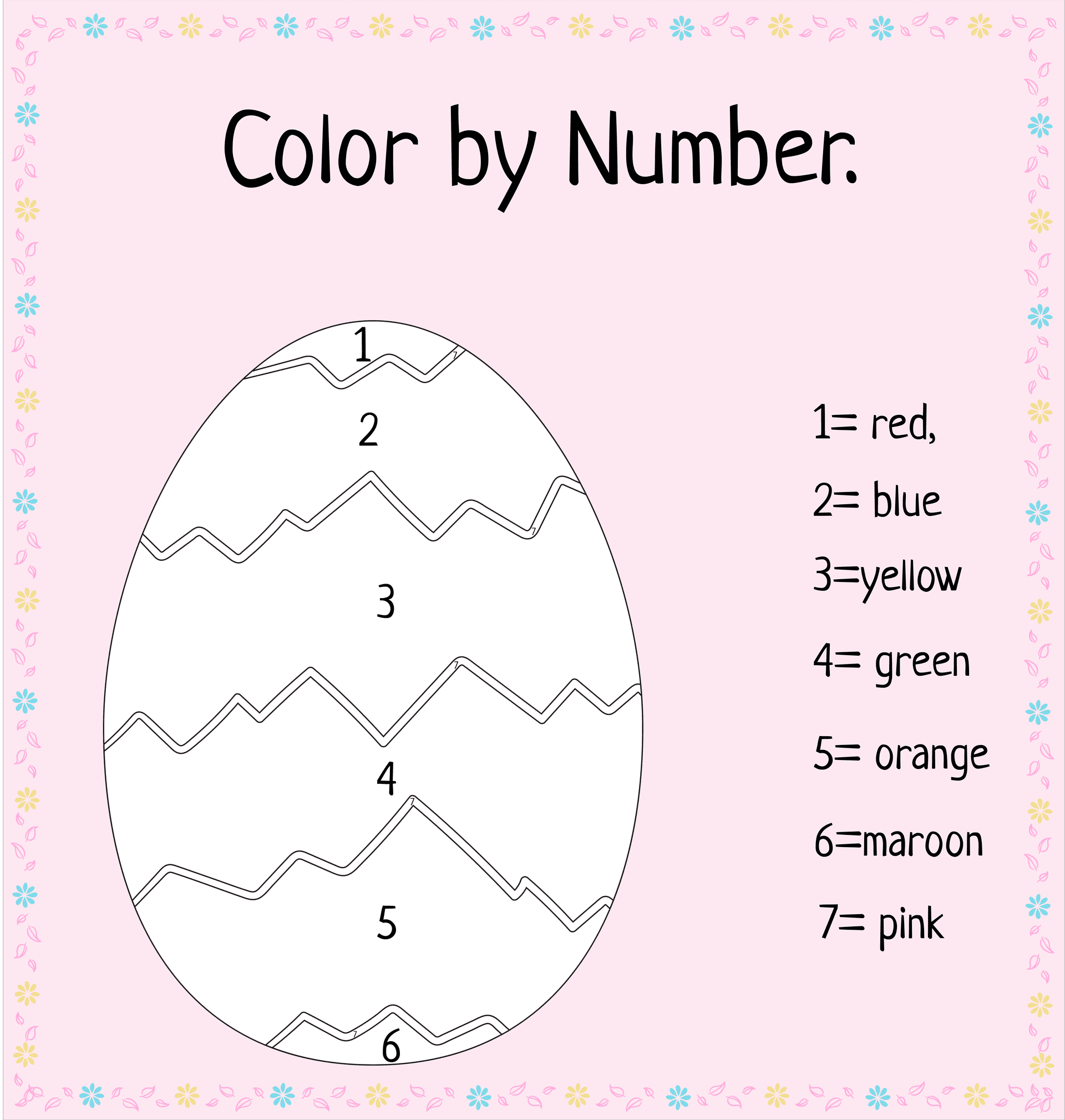 5 Free Easter Coloring Math Worksheets Fun Printable 5 Free Easter Coloring Math Worksheets Fun Printable