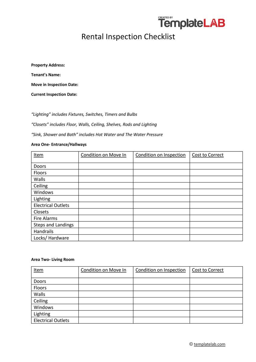 53 Perfect Move In Out Checklists for Any Rental Inspection