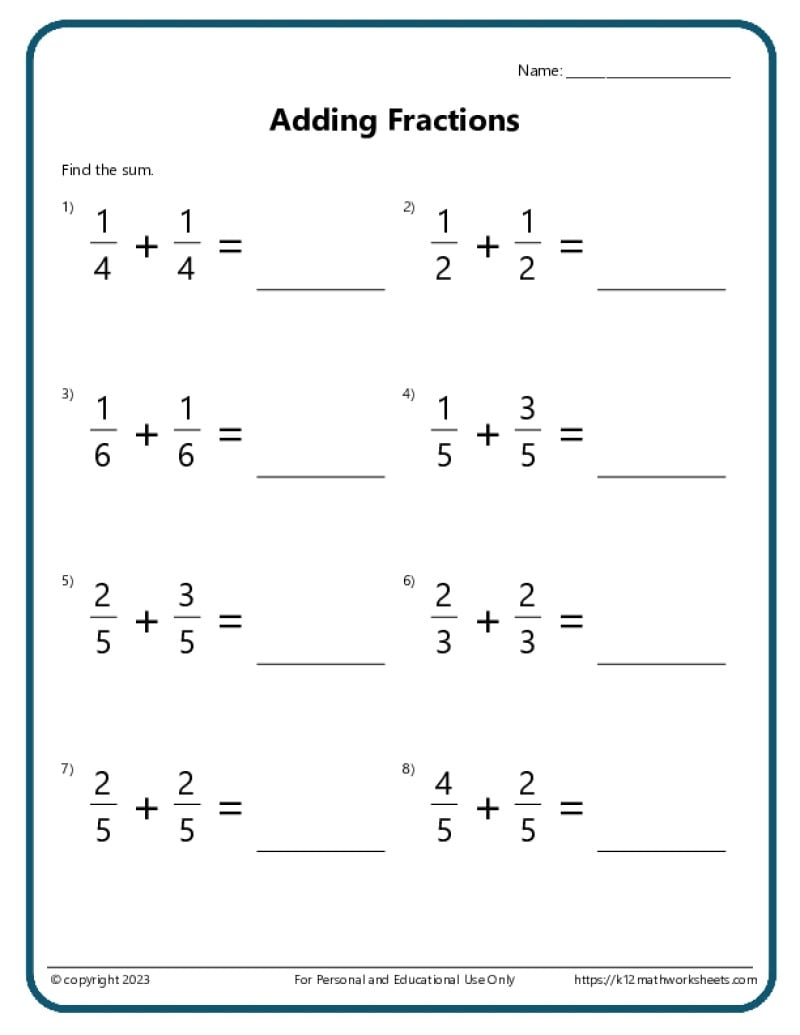 5th Grade Math Worksheets PEMDAS Problems