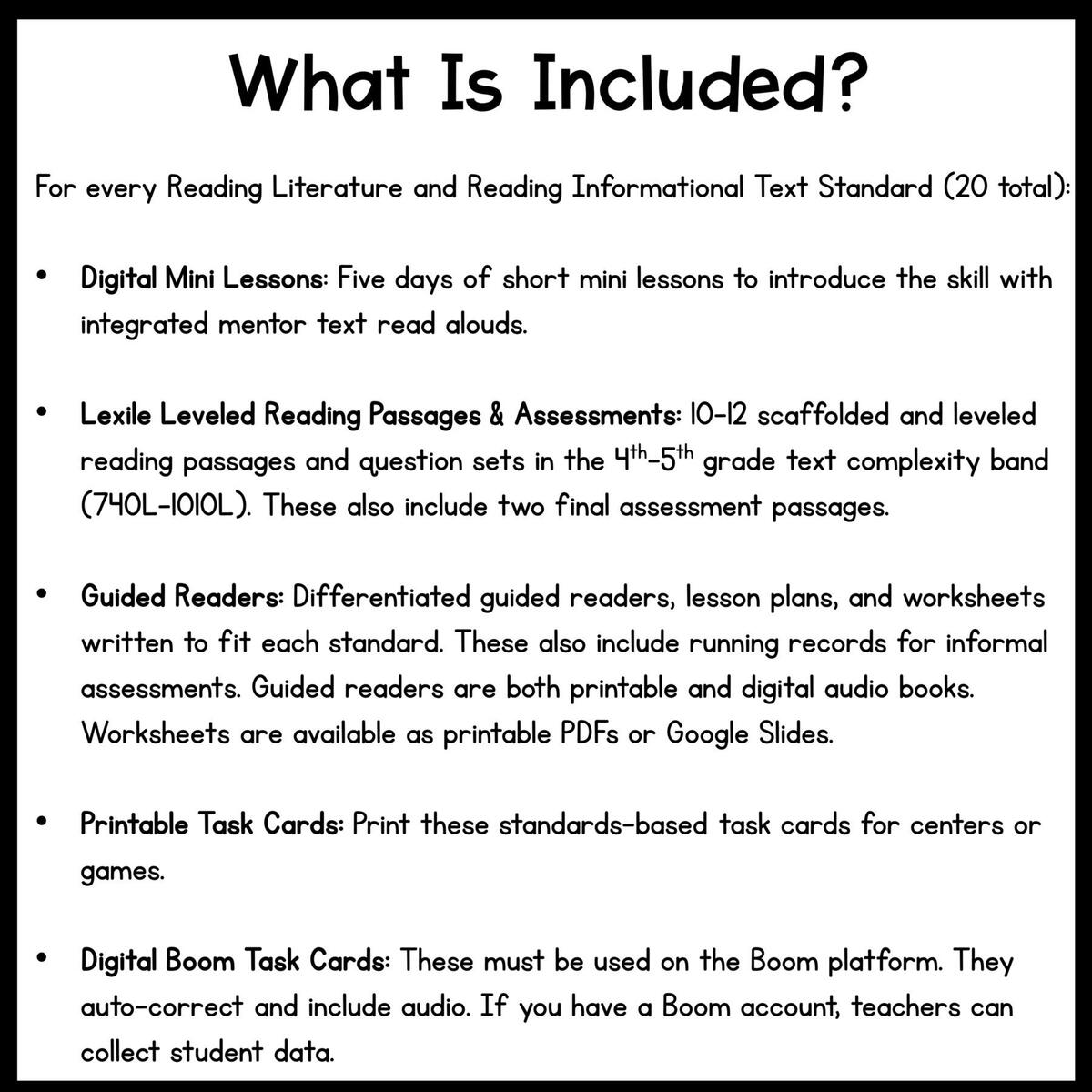 5th Grade Reading Comprehension Curriculum MagiCore