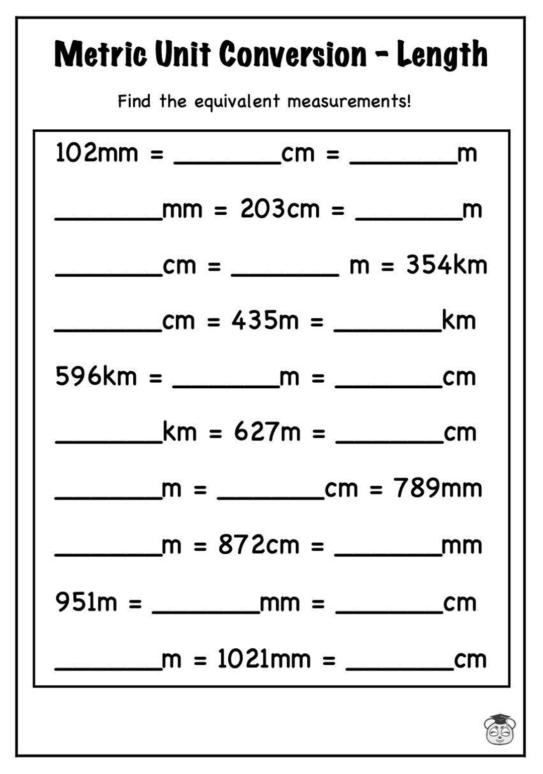 7 Page Printable Mastering Metric Length Conversion Solve Compare Convert Units Ages 6 11 Etsy 7 Page Printable Mastering Metric Length Conversion Solve Compare Convert Units Ages 6 11 Etsy