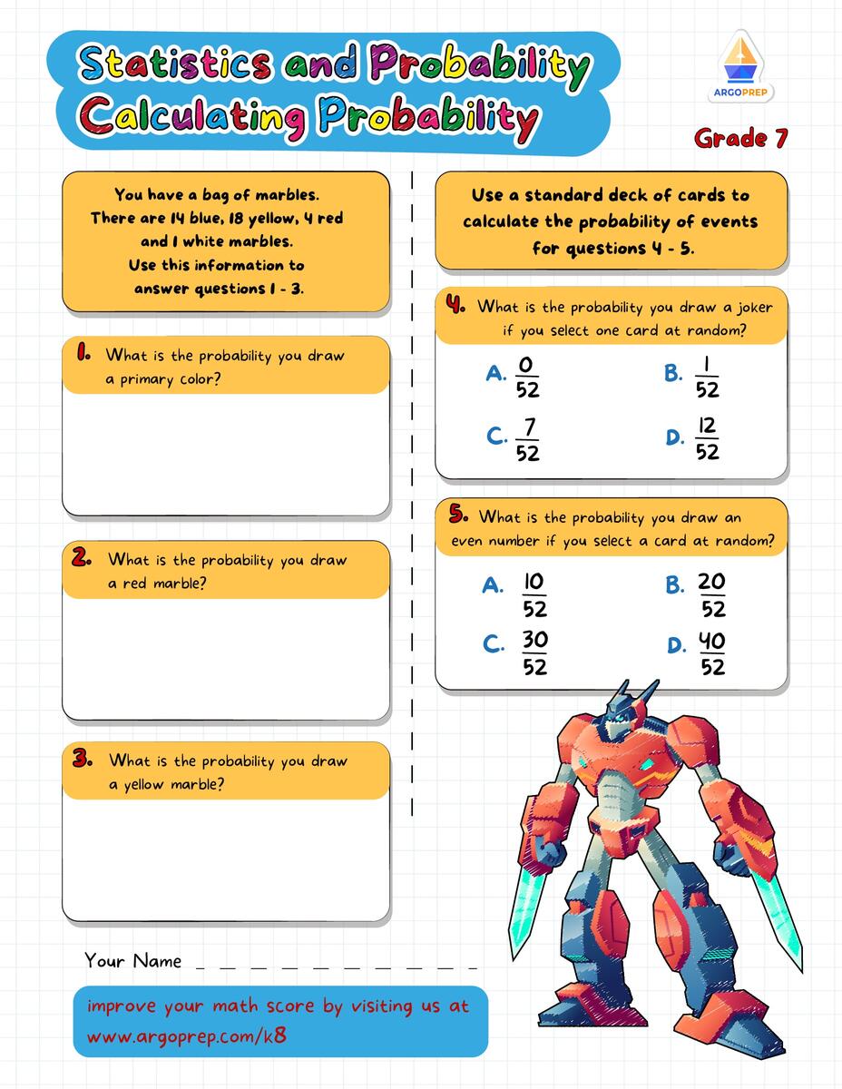 7th Grade Ratios Amp Proportional Relationships Simple Probability Worksheets For Free ArgoPrep 7th Grade Ratios Amp Proportional Relationships Simple Probability Worksheets For Free ArgoPrep