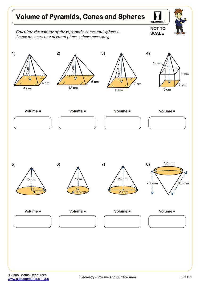 8th Grade Math Worksheets Printable PDF Math Worksheets Cazoom Math
