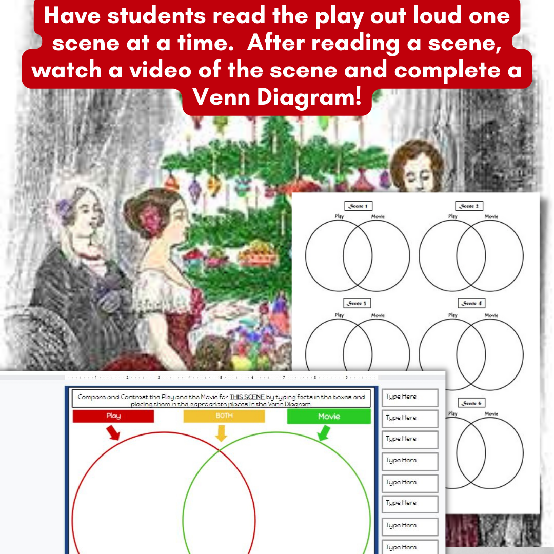 A Christmas Carol Activities Worksheets For The Play Version Printable Digital Made By Teachers