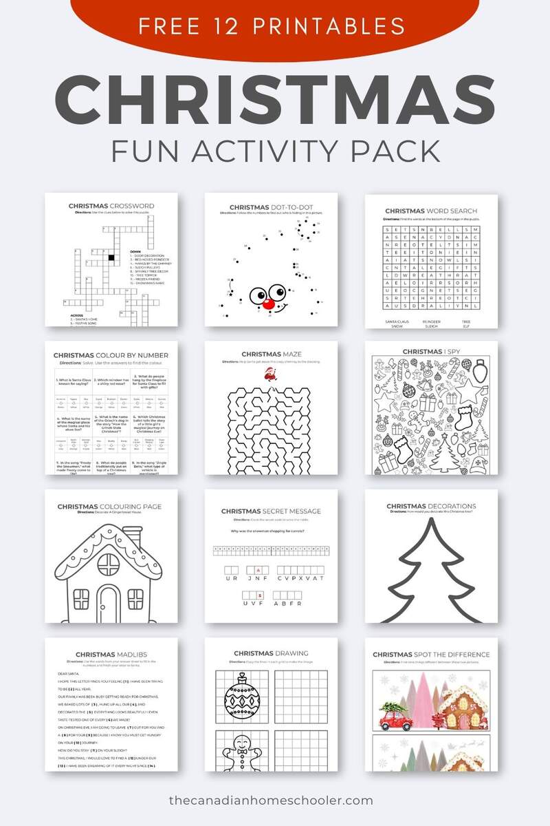 A Fun Free Printable Christmas Activity Pack For Kids