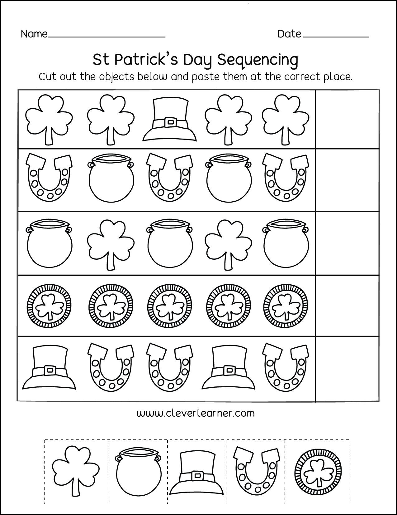 A Variety Of Activity Sheets On St Patricks Day For Preschools St Patrick S Day Maze Worksheet Free Printable Digital PDF