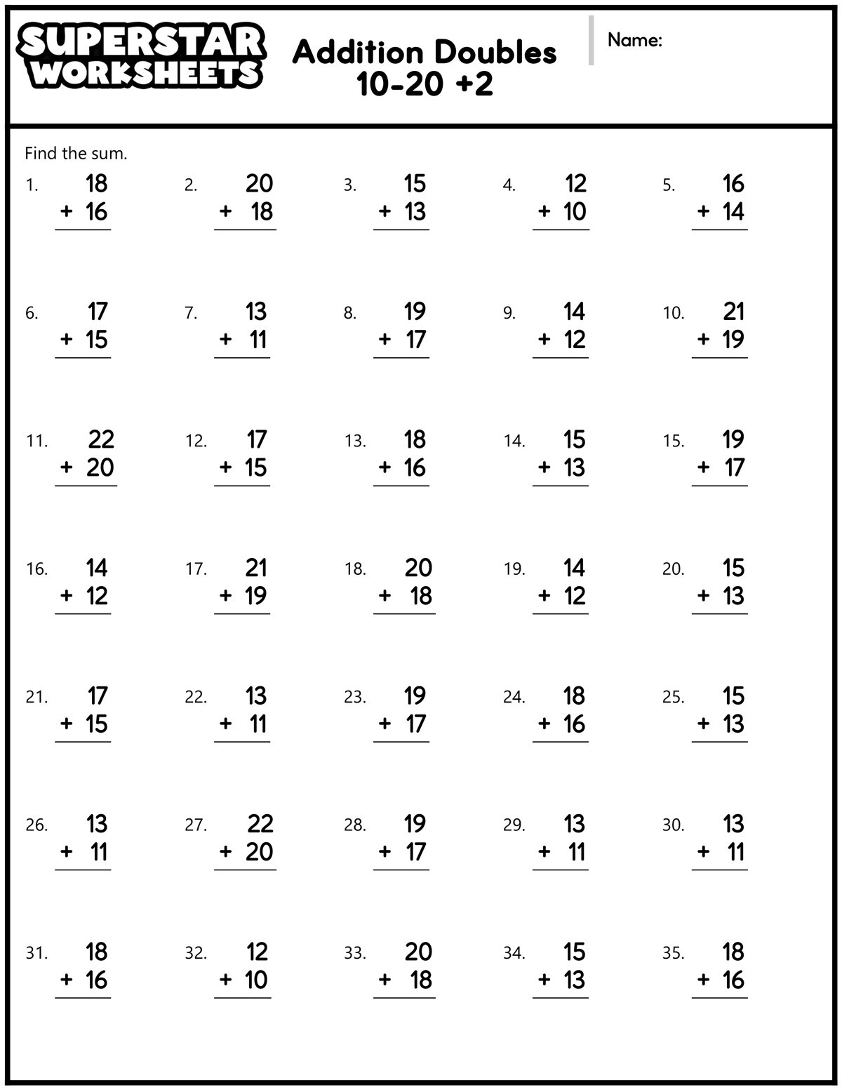 Division Facts Worksheets