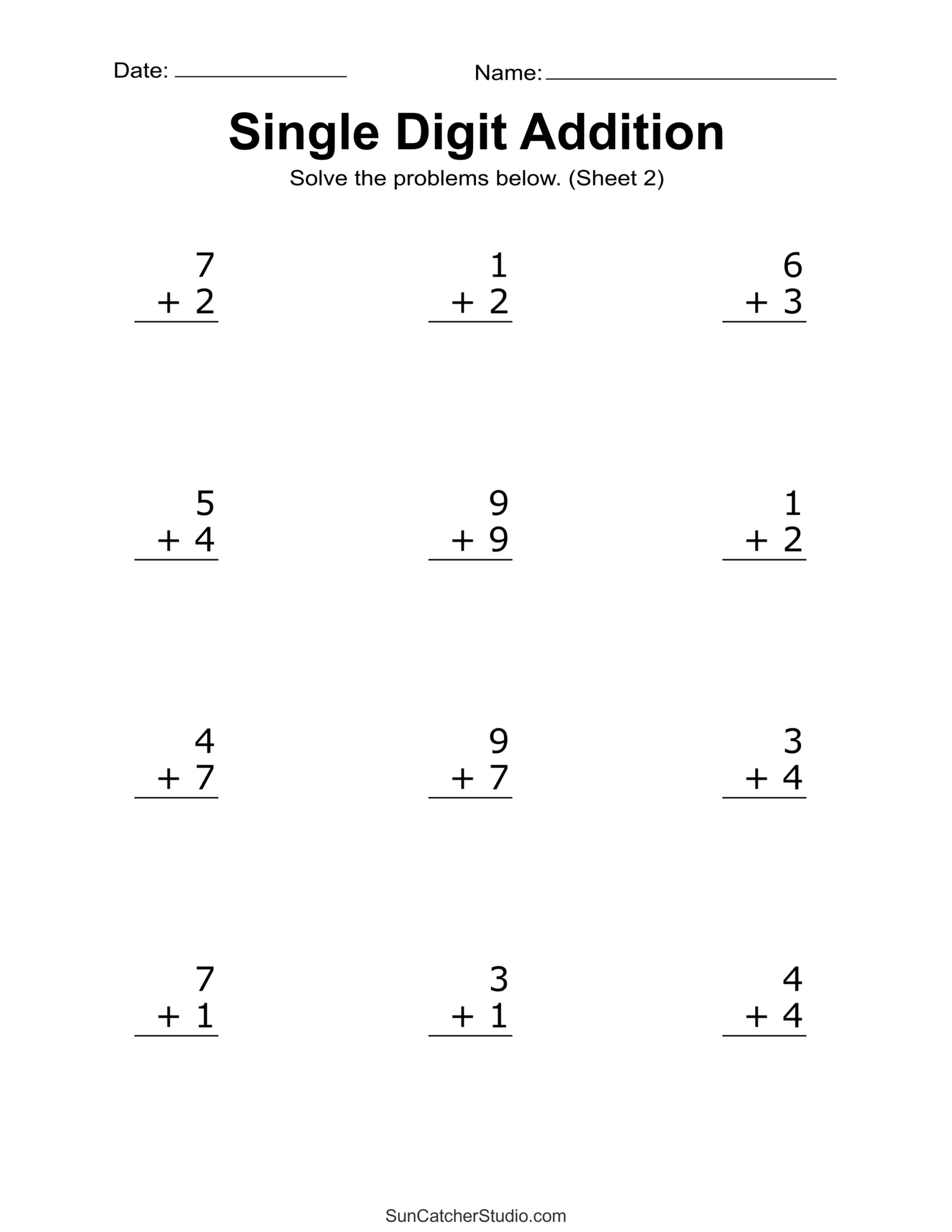 Addition Worksheets Free Printable Easy Math Problems Free Printables Lettering SVG Files Tools Apps Addition Worksheets Free Printable Easy Math Problems Free Printables Lettering SVG Files Tools Apps