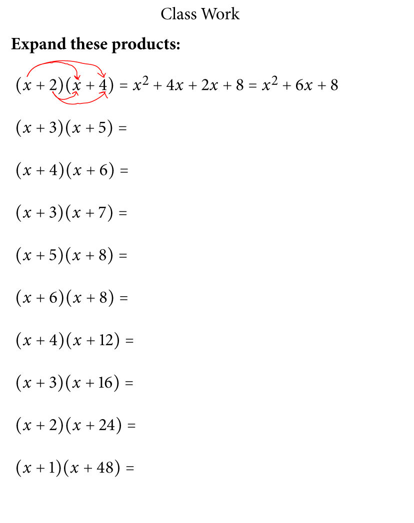 Multiplication Worksheets