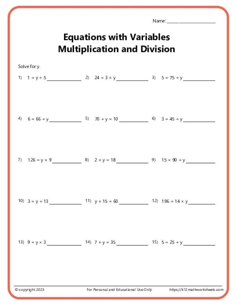 Free To Edit And Print Division Worksheet Templates Canva