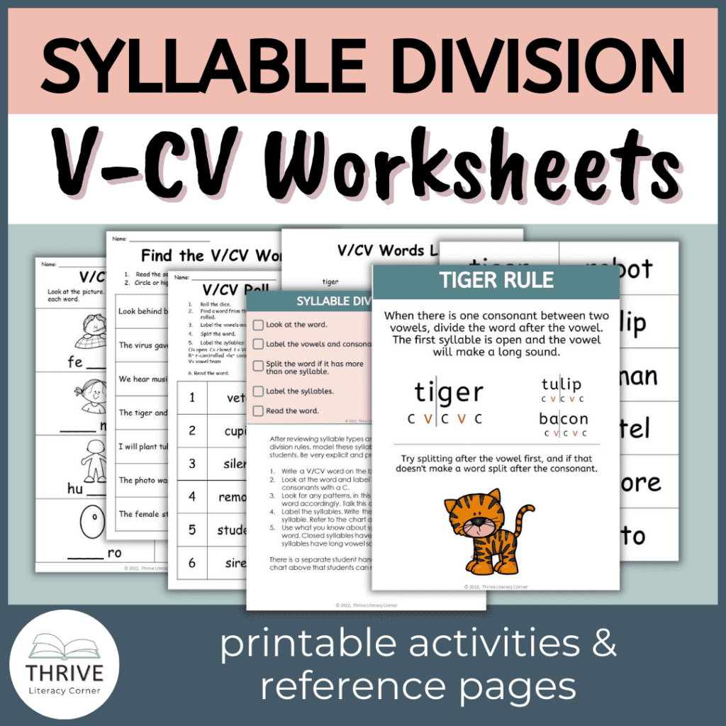 All About The Open Syllable FREE Anchor Charts All About The Open Syllable FREE Anchor Charts
