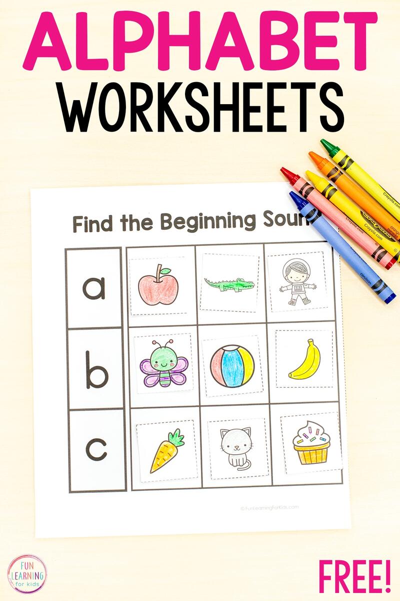 Alphabet Beginning Sounds Sorting Worksheets Alphabet Beginning Sounds Sorting Worksheets