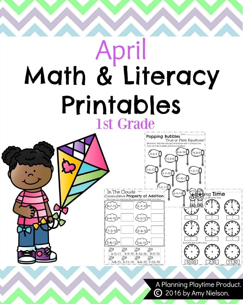 April First Grade Worksheets Planning Playtime April First Grade Worksheets Planning Playtime