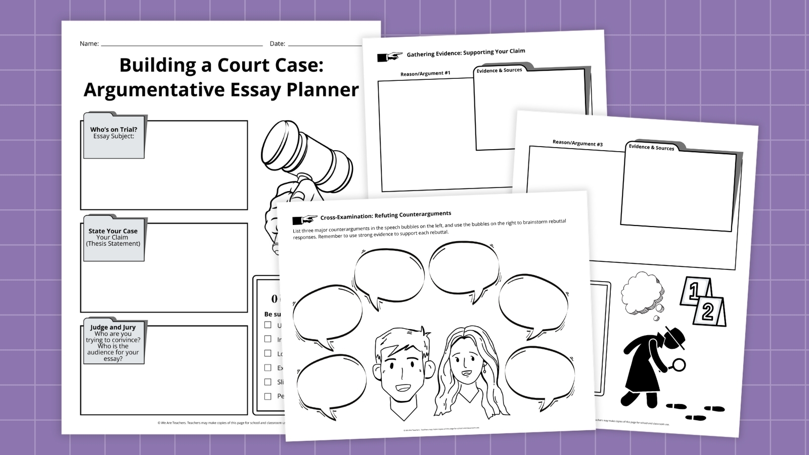 Argumentative Essay Planner Free Printable Worksheets We Are Teachers