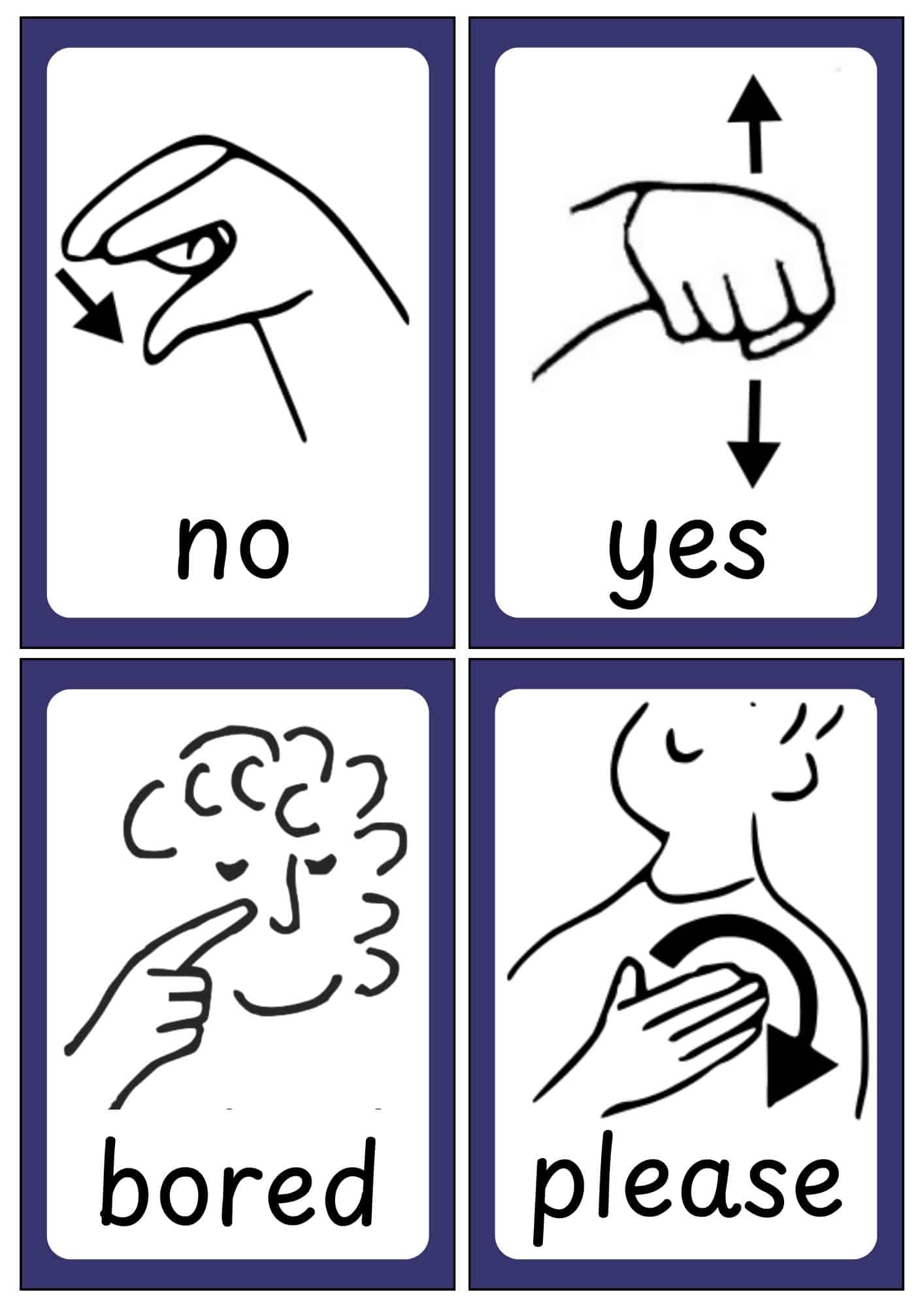 ASL Sign Language Flashcards Free Printables Teach Prints ASL Sign Language Flashcards Free Printables Teach Prints
