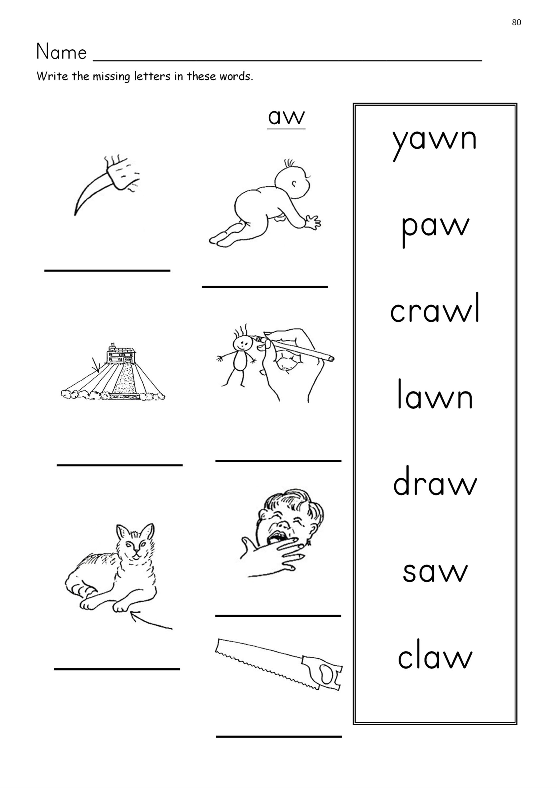 Aw Phonics Worksheets SOUND IT OUT PHONICS AU And AW Words Teaching Tips 5 Free Worksheets Literacy Learn