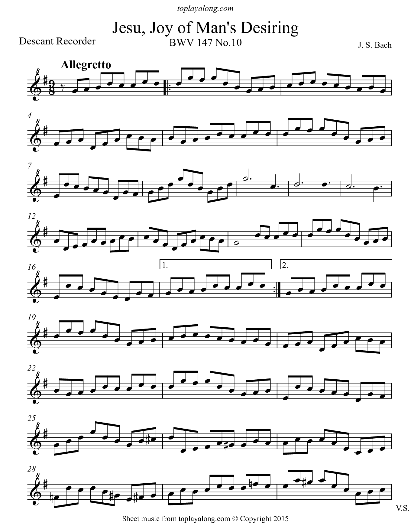 Bach Sheet Music SHEETMUSIC FREE COM Worksheets Library