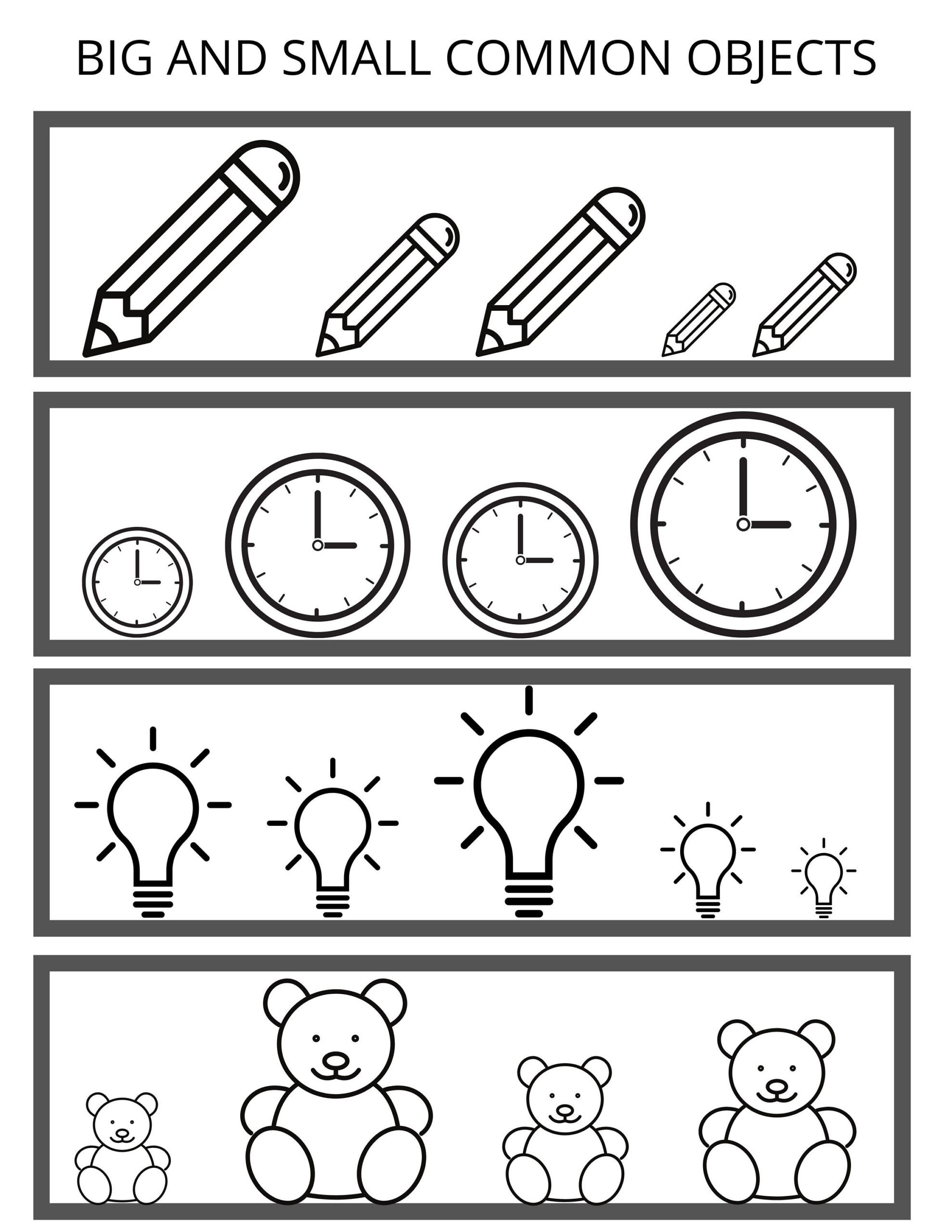 Big Small Worksheet Comparison Worksheet Preschool Activities Kindergarten Etsy Big Small Worksheet Comparison Worksheet Preschool Activities Kindergarten Etsy