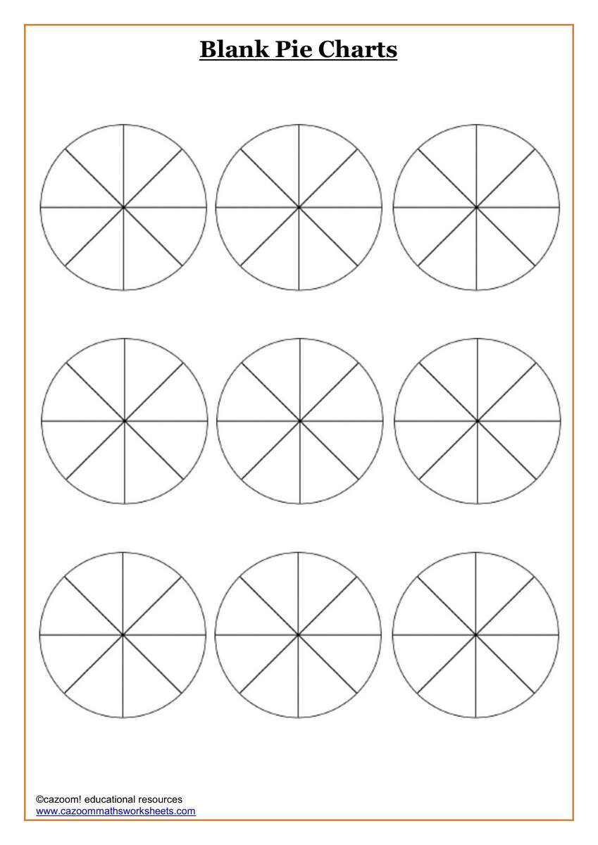 Blank Pie Charts Blank Pie Chart Templates Make A Pie Chart
