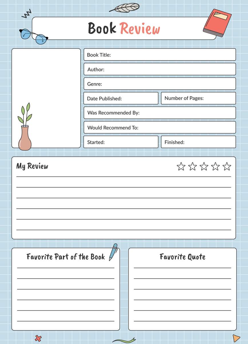 Book Report Free Google Docs Template Gdoc io