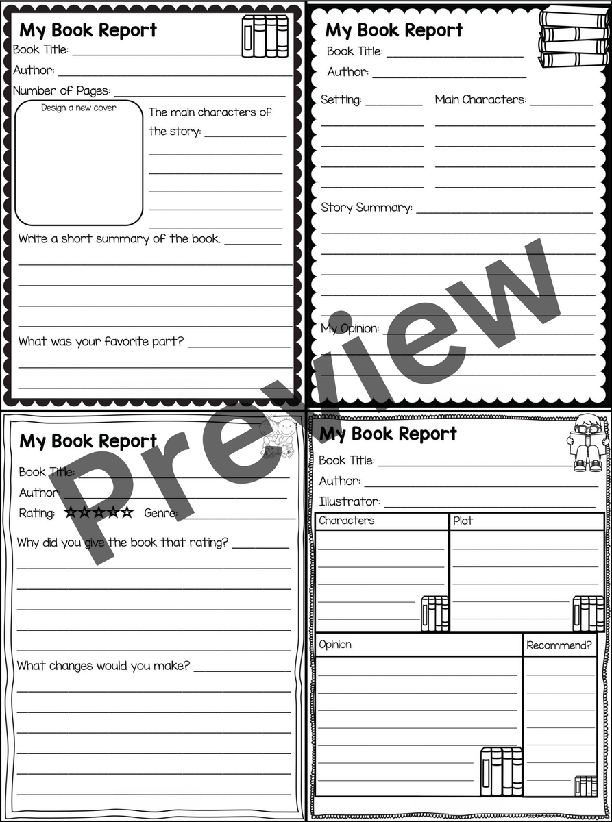 Book Report Templates Simple Book Review Templates For 1st 6th Made By Teachers Book Report Templates Simple Book Review Templates For 1st 6th Made By Teachers
