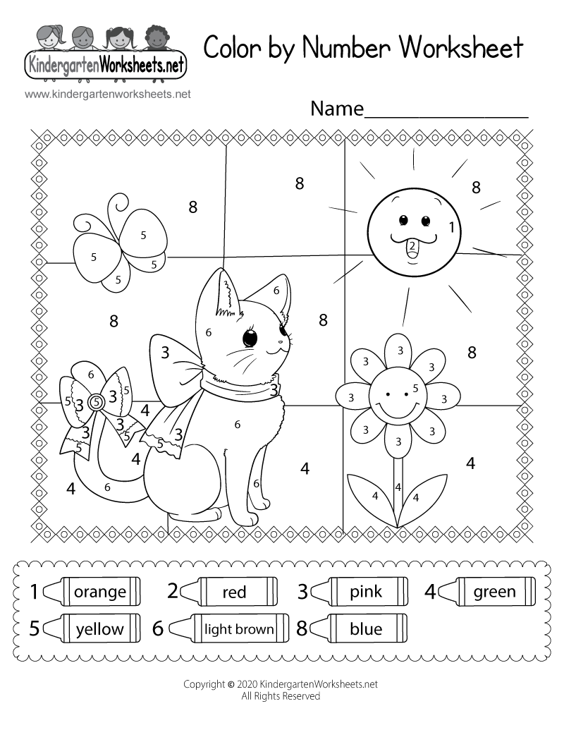Cat Color By Number Worksheet Free Printable Digital PDF Addition Color By Number Printable Activities