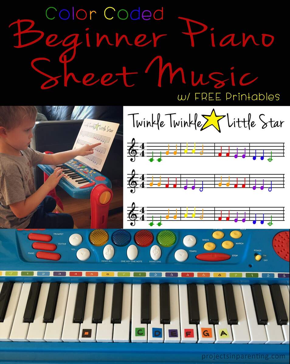 Color Coded Beginner Piano Sheet Music Projects In Parenting Color Coded Beginner Piano Sheet Music Projects In Parenting