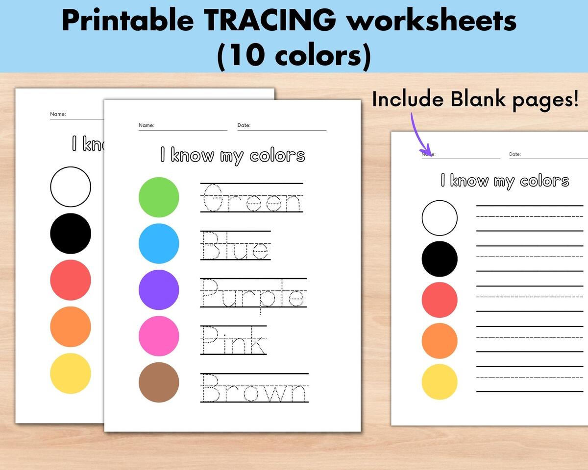 Color Tracing Spelling Preschool Worksheets fun Educational Printable Workbook For Homeschooling And Kindergarten Learn To Write Etsy