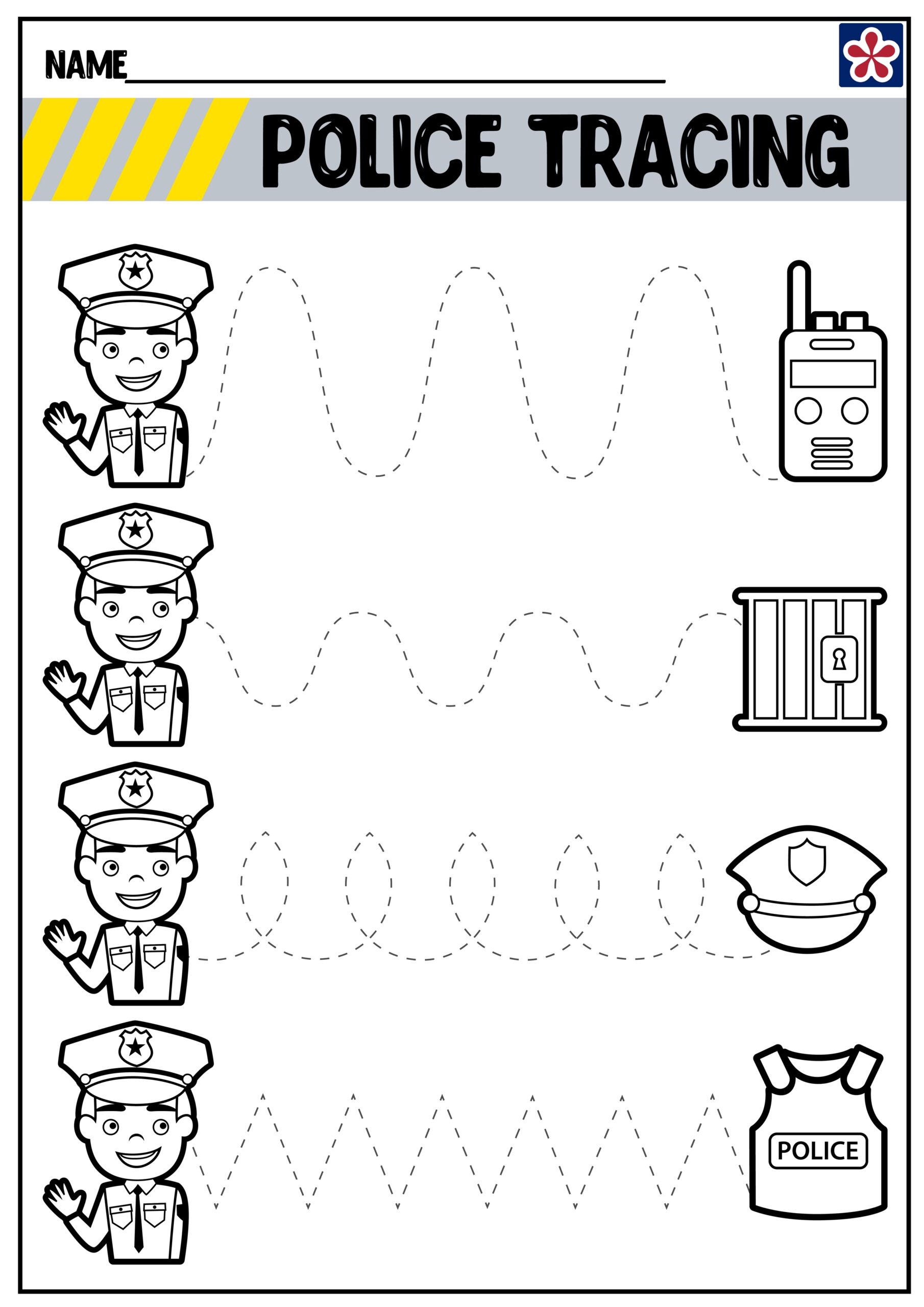 Community Helpers Worksheets Police Officer TeachersMag