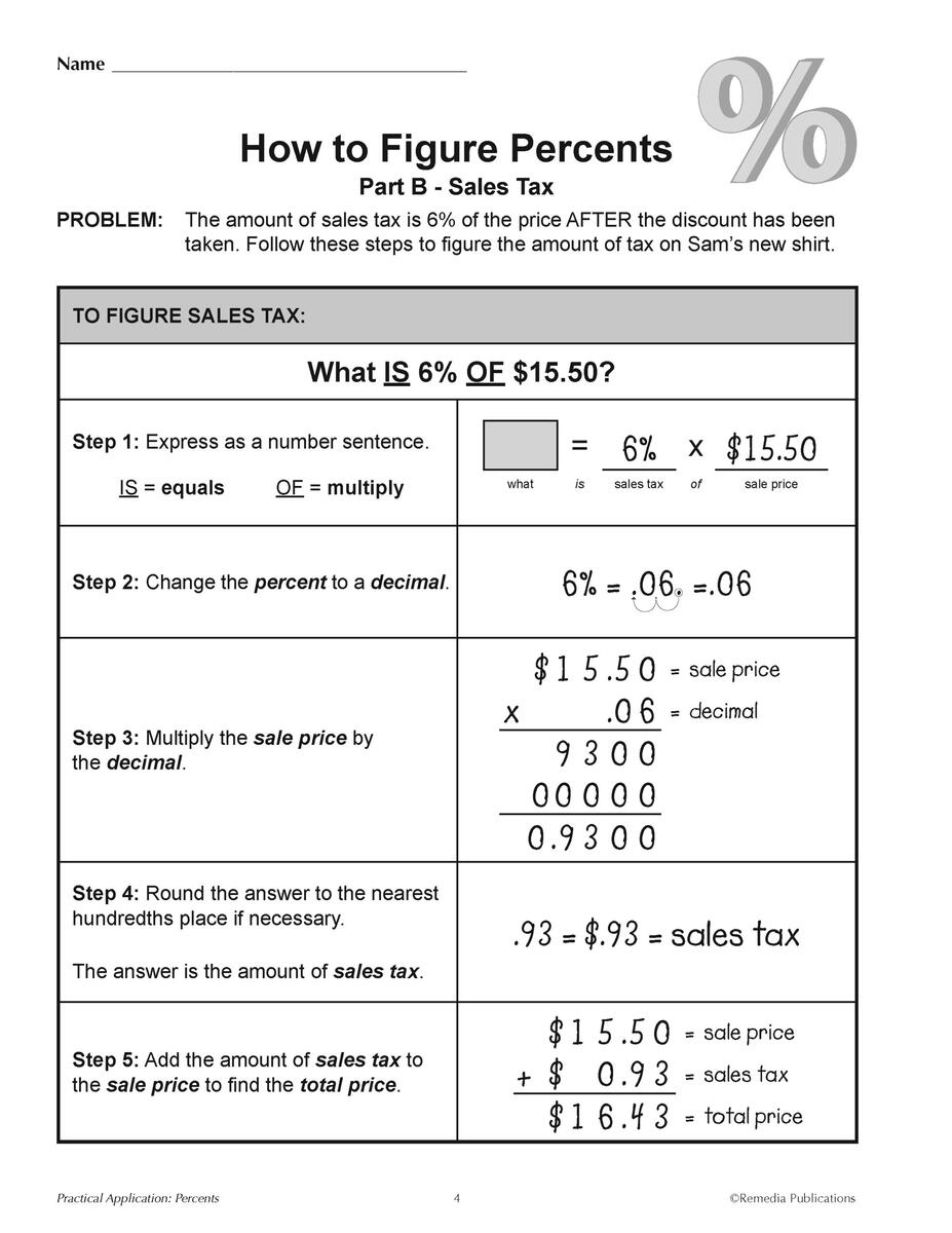 Consumer Percents Discounts Sales Tax Math Word Problems Real World Skills Made By Teachers