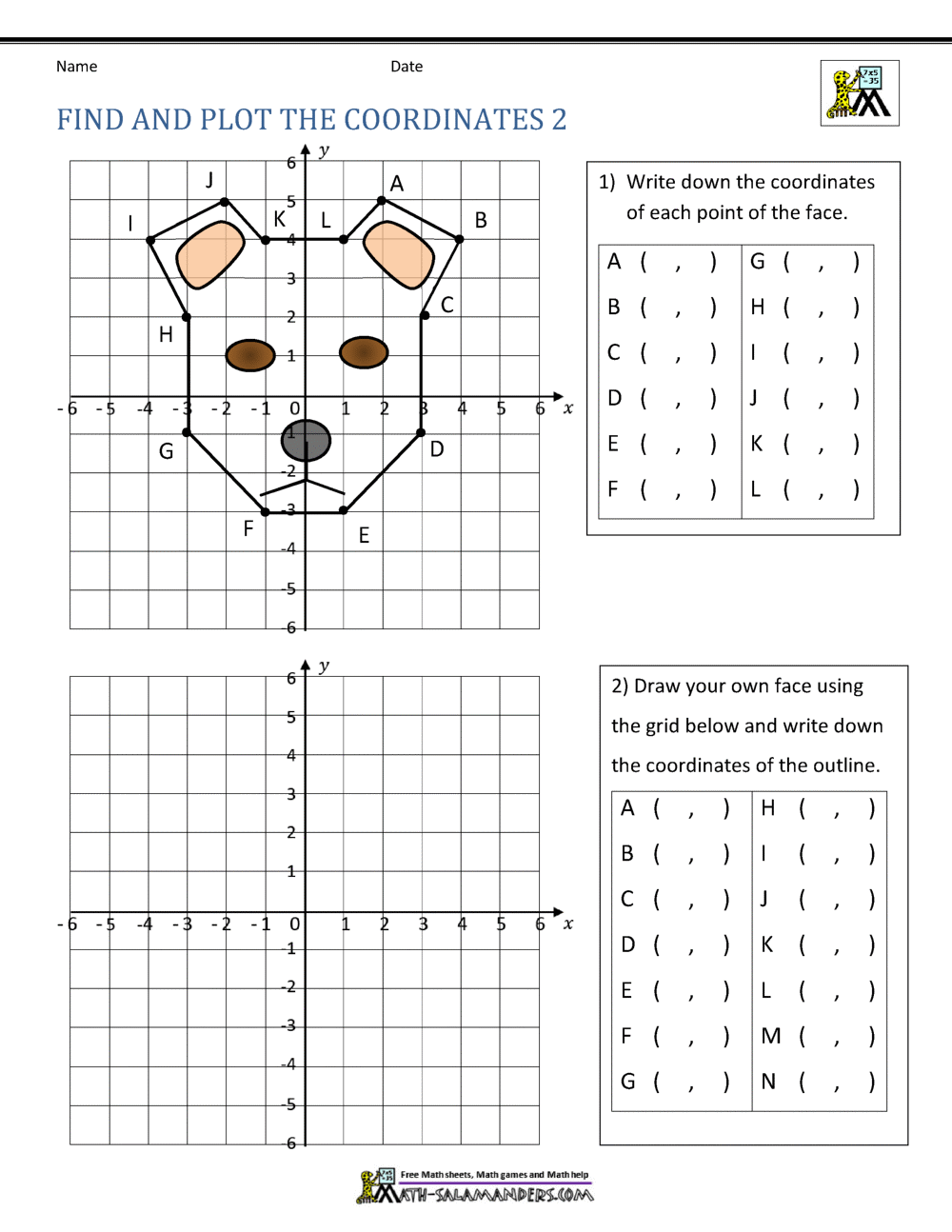 Coordinate Plane Worksheets 4 Quadrants 4 Free Spring Graphing Coordinate Plane Worksheets Our Family Code