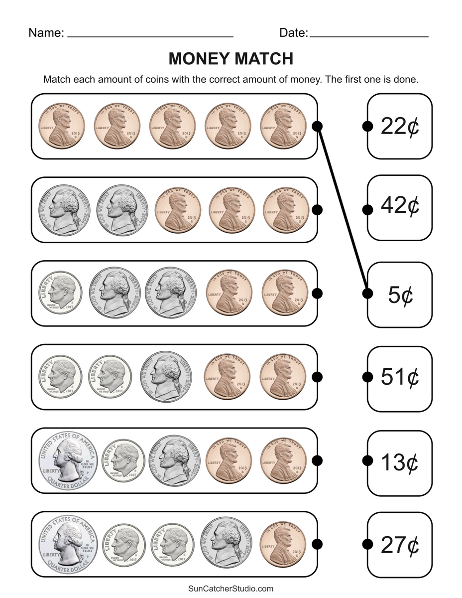 Counting Money Worksheets Money Math Free Printables Lettering SVG Files Tools Apps Free Math Money Worksheets 1st Grade