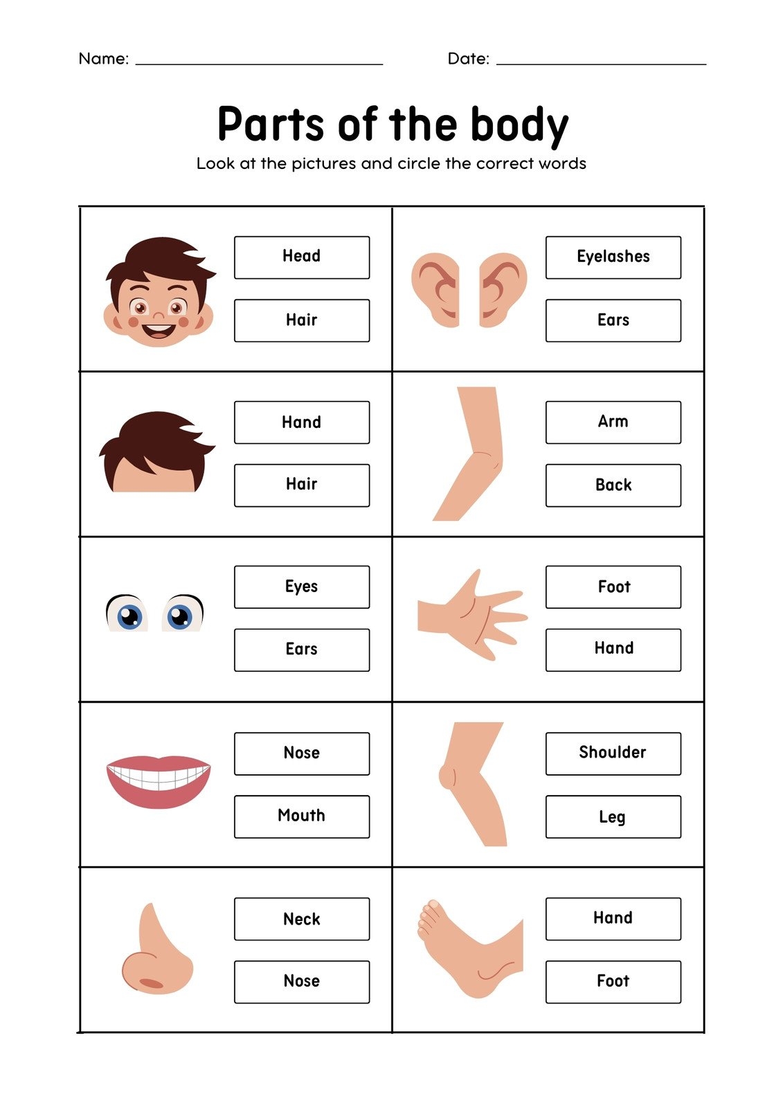 Customize 81 Body Parts Worksheets Templates Online Canva Customize 81 Body Parts Worksheets Templates Online Canva
