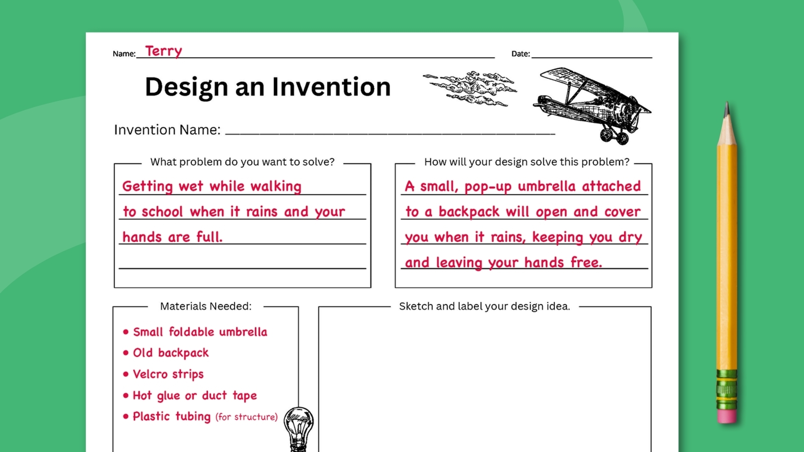 Design An Invention Worksheet Free Printable We Are Teachers